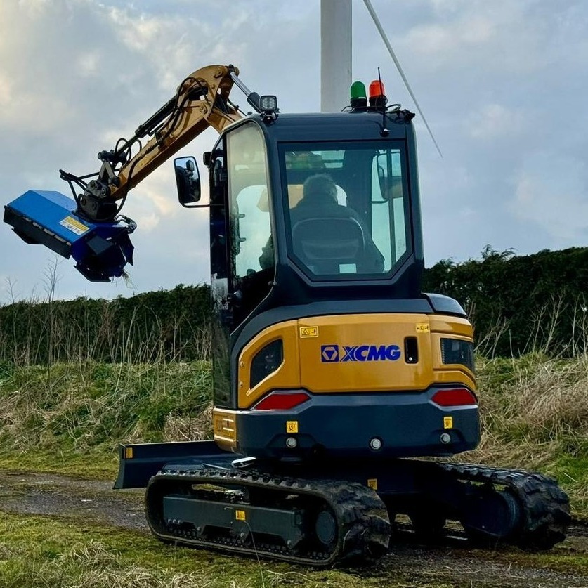 Plant hire XCMG robotic flail excavator hire forestry equipment groundworks plant hire swindon construction machinery